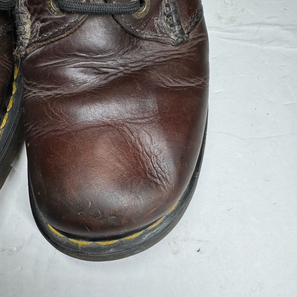 Dr. Martens Dark Brown Leather Oxfords AW004 leather 11 visible wear mens main image 15